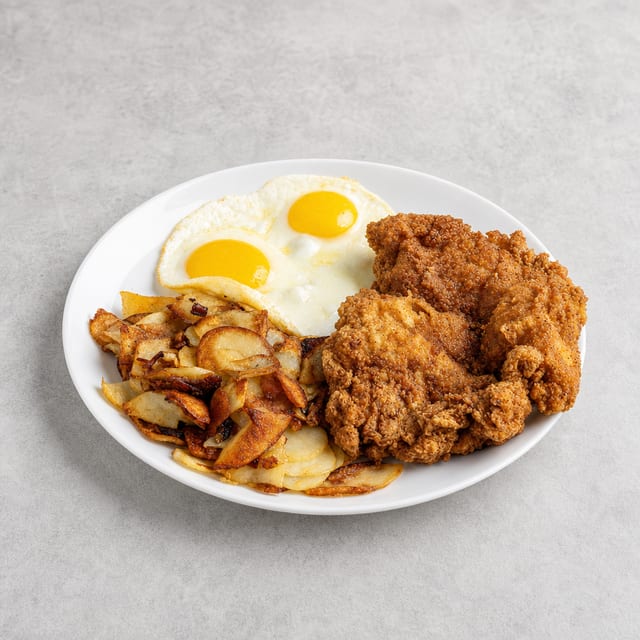 Two Egg Chicken Fried Chicken.