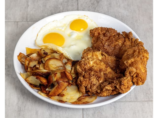 Two Egg Chicken Fried Chicken