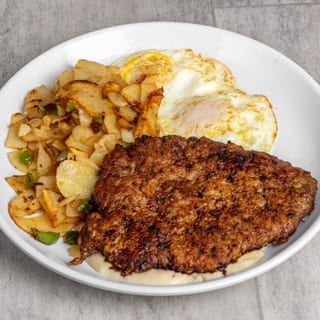 Two Egg Chicken Fried Steak