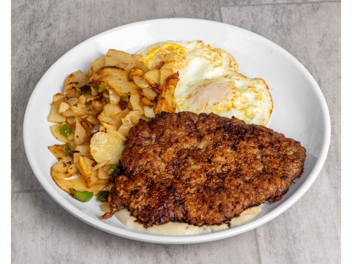 Two Egg Chicken Fried Steak